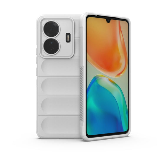 For vivo s15e Magic Shield TPU + Flannel Phone Case(White) - vivo Cases by buy2fix | Online Shopping UK | buy2fix