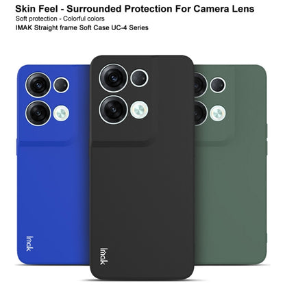 For OPPO Reno8 Pro+ 5G / Reno8 Pro 5G Global IMAK UC-4 Series Straight Edge TPU Soft Protective Case(Dark Green) - OPPO Cases by imak | Online Shopping UK | buy2fix