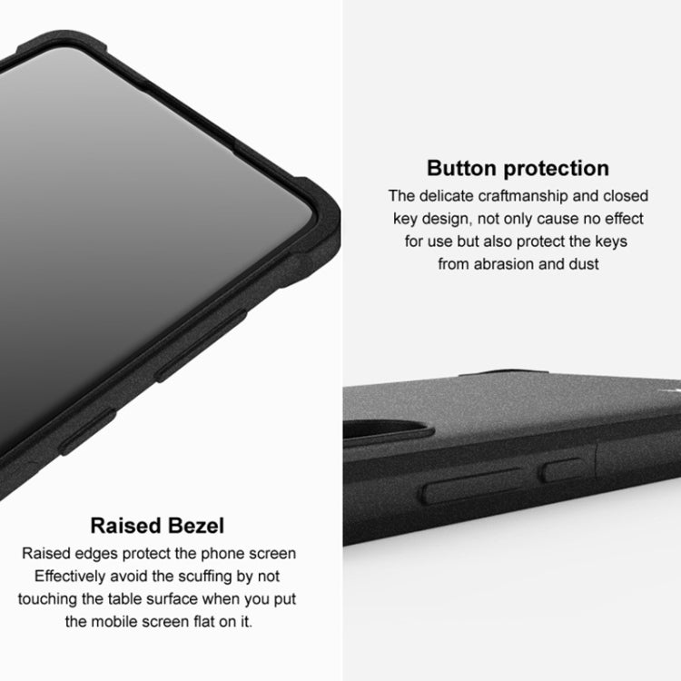 For Sony Xperia 1 IV IMAK All-inclusive Shockproof Airbag TPU Case with Screen Protector (Matte Black) - Sony Cases by imak | Online Shopping UK | buy2fix