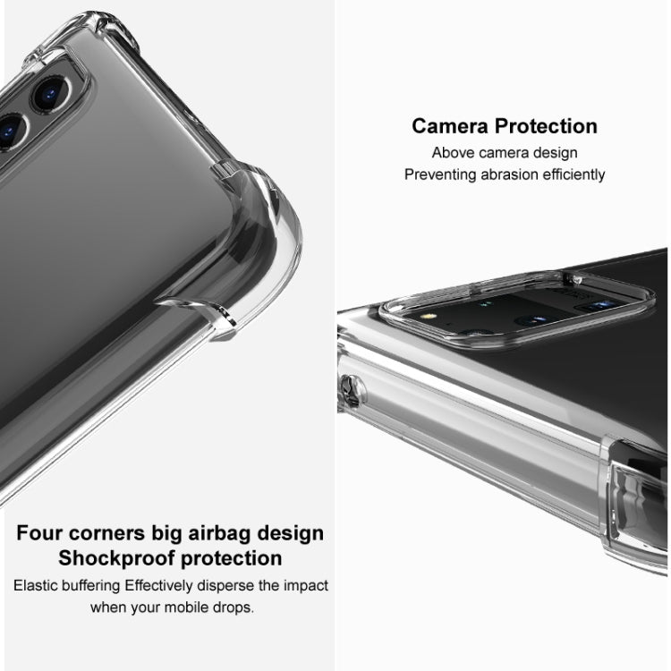 For OPPO Reno8 5G/Reno8 5G Global IMAK All-inclusive Shockproof Airbag TPU Case with Screen Protector (Transparent) - OPPO Cases by imak | Online Shopping UK | buy2fix