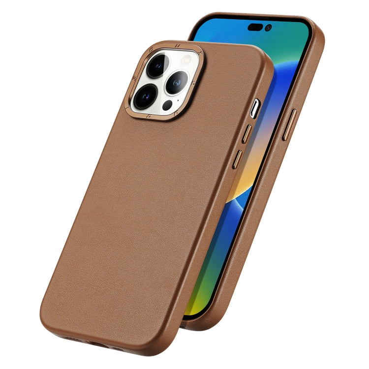 For iPhone 14 Pro DUX DUCIS Grit Series MagSafe Phone Case(Brown) - iPhone 14 Pro Cases by DUX DUCIS | Online Shopping UK | buy2fix