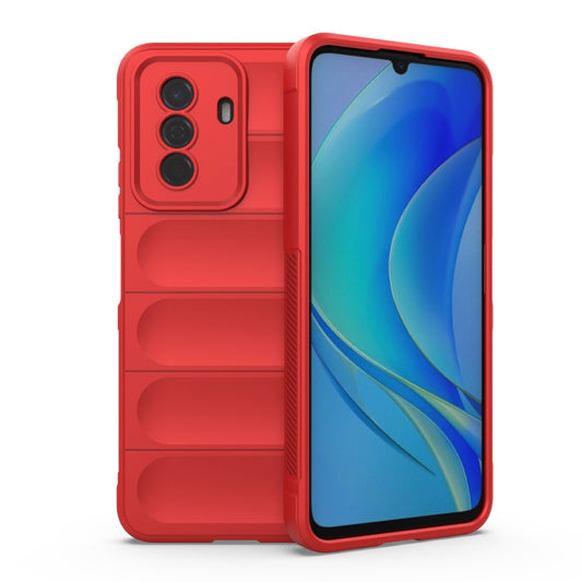 For Huawei Enjoy 50 4G / Nova Y70 Magic Shield TPU + Flannel Phone Case(Red) - Huawei Cases by buy2fix | Online Shopping UK | buy2fix