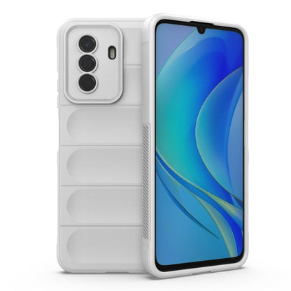 For Huawei Enjoy 50 4G / Nova Y70 Magic Shield TPU + Flannel Phone Case(White) - Huawei Cases by buy2fix | Online Shopping UK | buy2fix