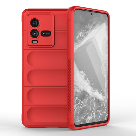For vivo iQOO 10 5G Magic Shield TPU + Flannel Phone Case(Red) - vivo Cases by buy2fix | Online Shopping UK | buy2fix