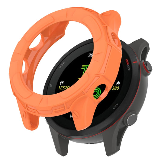 For Garmin Forerunner 255 Armor Hollow TPU Watch Case(Orange) - Watch Cases by buy2fix | Online Shopping UK | buy2fix