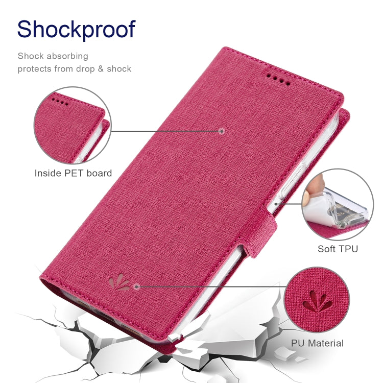 For iPhone 13 Pro Max ViLi K Series Dual-side Buckle Magsafe Leather Phone Case (Rose Red) - iPhone 13 Pro Max Cases by ViLi | Online Shopping UK | buy2fix