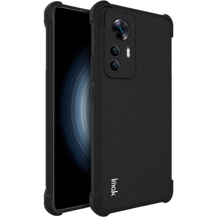 For Xiaomi Redmi K50 Ultra / 12T imak All-inclusive Shockproof Airbag TPU Phone Case(Matte Black) - Xiaomi Cases by imak | Online Shopping UK | buy2fix