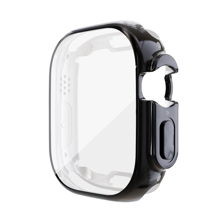 All-inclusive Plating TPU Protective Case For Apple Watch Ultra 49mm / Apple Watch Ultra 2 49mm(Black) - Watch Cases by buy2fix | Online Shopping UK | buy2fix