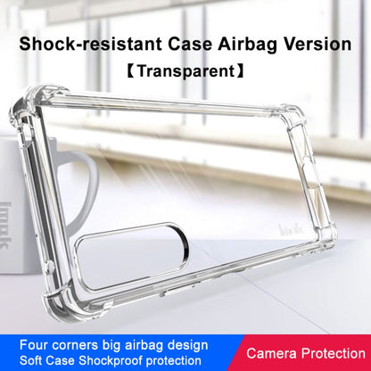 For Sony Xperia 5 IV imak Shockproof Airbag TPU Phone Case(Transparent) - Sony Cases by imak | Online Shopping UK | buy2fix