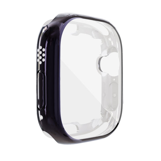 For Apple Watch 8 / 7 45mm All-inclusive Plating TPU Shockproof Case(Navy) - Watch Cases by buy2fix | Online Shopping UK | buy2fix