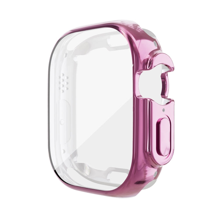 For Apple Watch 8 / 7 41mm All-inclusive Plating TPU Shockproof Case(Pink) - Watch Cases by buy2fix | Online Shopping UK | buy2fix