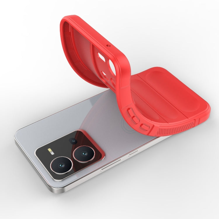 For vivo V25 5G Global Magic Shield TPU + Flannel Phone Case(Black) - vivo Cases by buy2fix | Online Shopping UK | buy2fix