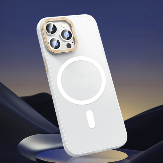 For iPhone 12 Pro Magsafe Magnetic Crystal Frosted Series Phone Case(Translucent White) - iPhone 12 / 12 Pro Cases by buy2fix | Online Shopping UK | buy2fix