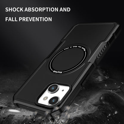 For iPhone 14 Plus MagSafe Shockproof Armor Phone Case(Black) - iPhone 14 Plus Cases by buy2fix | Online Shopping UK | buy2fix