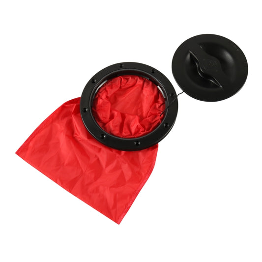 A6651-01 Universal 6 inch Round Deck Hatch Cover with Red Mesh Pocket - Marine Accessories & Parts by buy2fix | Online Shopping UK | buy2fix