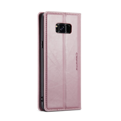 For Samsung Galaxy S8 CaseMe 003 Crazy Horse Texture Leather Phone Case(Rose Gold) - Galaxy Phone Cases by CaseMe | Online Shopping UK | buy2fix