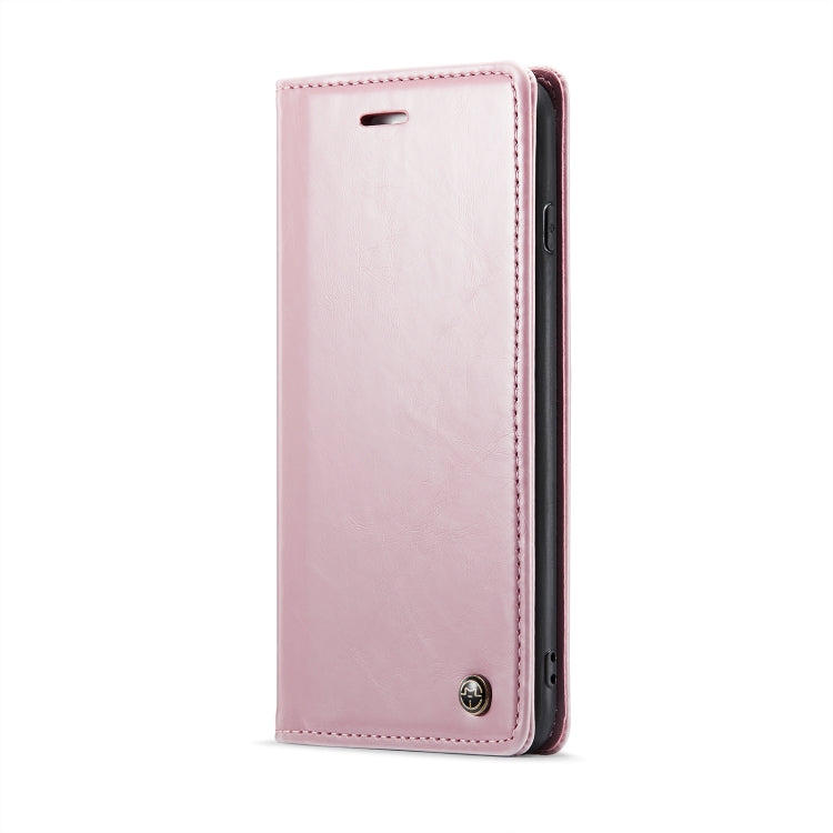 For iPhone 6 Plus/7 Plus/8 Plus CaseMe 003 Crazy Horse Texture Leather Phone Case(Rose Gold) - More iPhone Cases by CaseMe | Online Shopping UK | buy2fix