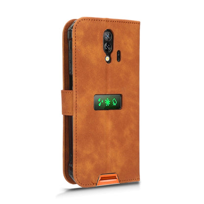 For Blackview BV7200 Skin Feel Magnetic Flip Leather Phone Case(Brown) - More Brand by buy2fix | Online Shopping UK | buy2fix