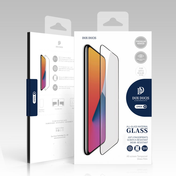 For Realme 10 4G 10pcs DUX DUCIS 0.33mm 9H Medium Alumina Tempered Glass Film - Realme Tempered Glass by DUX DUCIS | Online Shopping UK | buy2fix