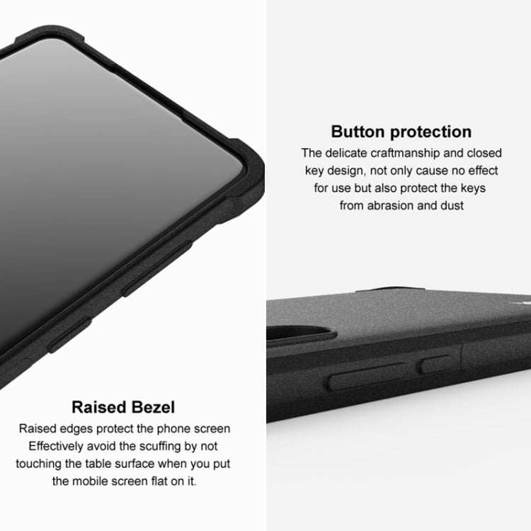 For Samsung Galaxy A54 5G imak Shockproof Airbag TPU Phone Case(Matte Black) - Galaxy Phone Cases by imak | Online Shopping UK | buy2fix