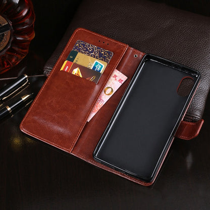 For Doogee X55 idewei  Crazy Horse Texture Horizontal Flip Leather Case with Holder & Card Slots & Wallet(Red) - More Brand by idewei | Online Shopping UK | buy2fix