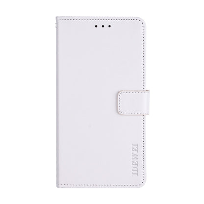 For Ulefone MIX 2 idewei  Crazy Horse Texture Horizontal Flip Leather Case with Holder & Card Slots & Wallet(White) - Ulefone Cases by idewei | Online Shopping UK | buy2fix