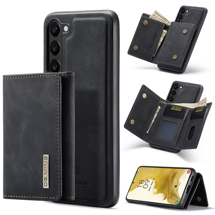 For Samsung Galaxy S23+ 5G DG.MING M1 Series 3-Fold Multi Card Wallet  Phone Case(Black) - Galaxy S23+ 5G Cases by DG.MING | Online Shopping UK | buy2fix