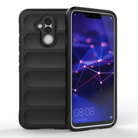 For Huawei Mate 20 Lite Magic Shield TPU + Flannel Phone Case(Black) - Huawei Cases by buy2fix | Online Shopping UK | buy2fix
