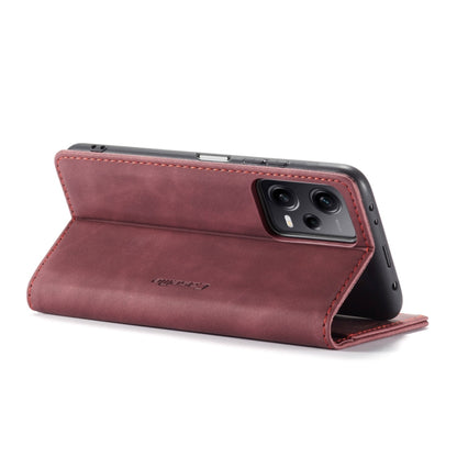 For Xiaomi Redmi Note 12 Pro 5G / Poco X5 Pro CaseMe 013 Multifunctional Horizontal Flip Leather Phone Case(Wine Red) - Xiaomi Cases by CaseMe | Online Shopping UK | buy2fix