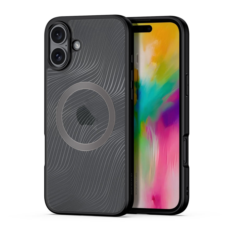 For iPhone 16 DUX DUCIS Aimo Mag Series TPU + PC MagSafe Frosted Feel Phone Case(Black) - iPhone 16 Cases by DUX DUCIS | Online Shopping UK | buy2fix