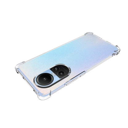 For OPPO Reno10 / 10 Pro Global Shockproof Non-slip Thickening TPU Phone Case(Transparent) - OPPO Cases by buy2fix | Online Shopping UK | buy2fix