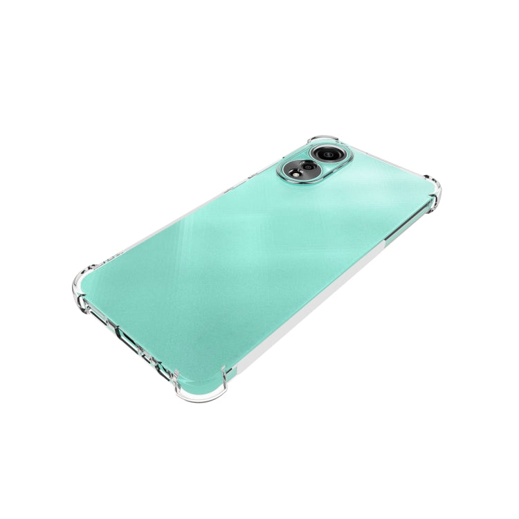 For OPPO A78 4G Shockproof Non-slip Thickening TPU Phone Case(Transparent) - OPPO Cases by buy2fix | Online Shopping UK | buy2fix