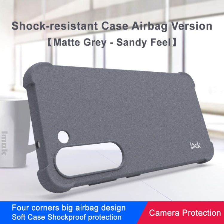 For Samsung Galaxy S23 5G imak Shockproof Airbag TPU Phone Case(Matte Grey) - Galaxy S23 5G Cases by imak | Online Shopping UK | buy2fix