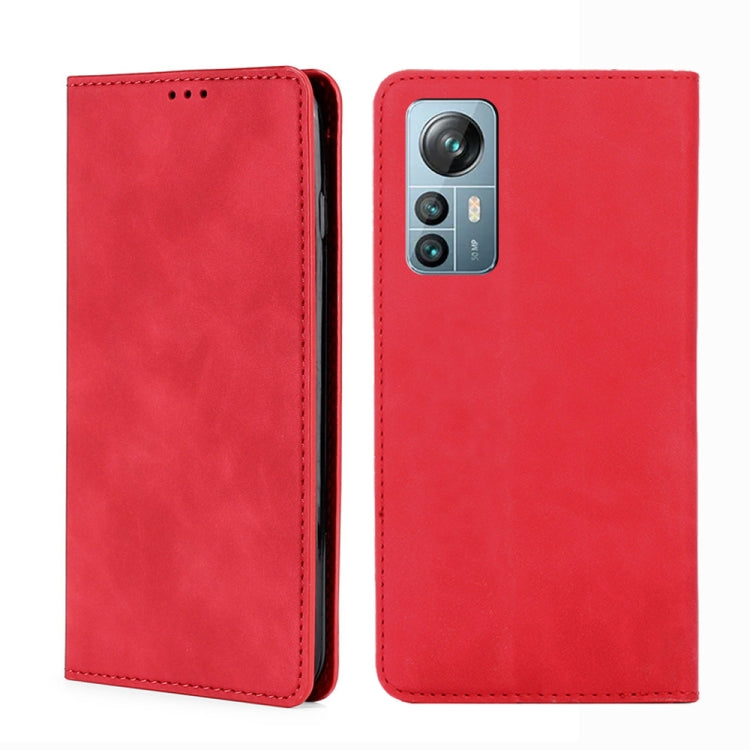 For Blackview A85 Skin Feel Magnetic Horizontal Flip Leather Phone Case(Red) - More Brand by buy2fix | Online Shopping UK | buy2fix