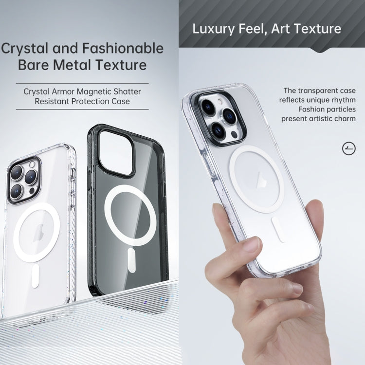 For iPhone 14 Pro Rock Crystal Armor Shockproof Magsafe Phone Case(Transparent) - iPhone 14 Pro Max Cases by ROCK | Online Shopping UK | buy2fix