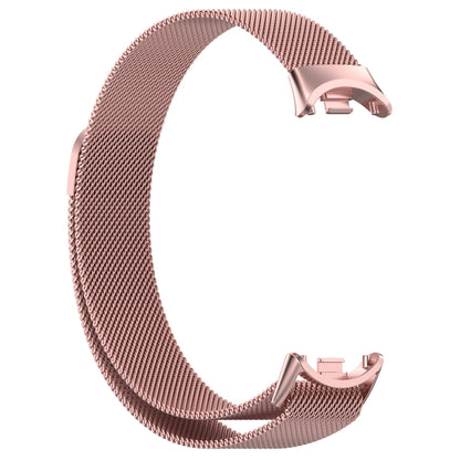 For Xiaomi Mi Band 8 Milanese Metal Watch Band(Rose Pink) - Watch Bands by buy2fix | Online Shopping UK | buy2fix