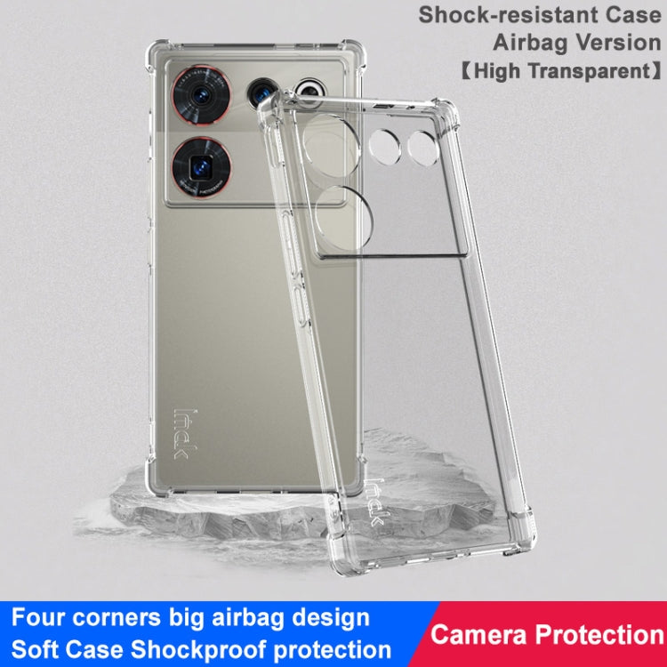 For ZTE nubia Z50 Ultra 5G imak Shockproof Airbag TPU Phone Case(Transparent) - ZTE Cases by imak | Online Shopping UK | buy2fix