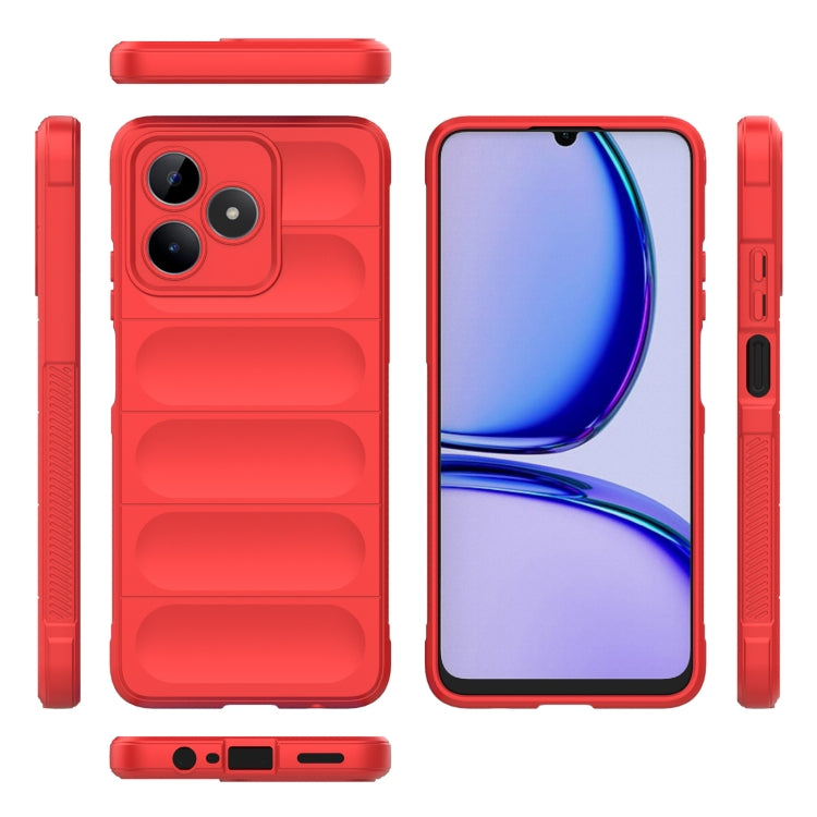 For Realme C53 4G Magic Shield TPU + Flannel Phone Case(Grey) - Realme Cases by buy2fix | Online Shopping UK | buy2fix