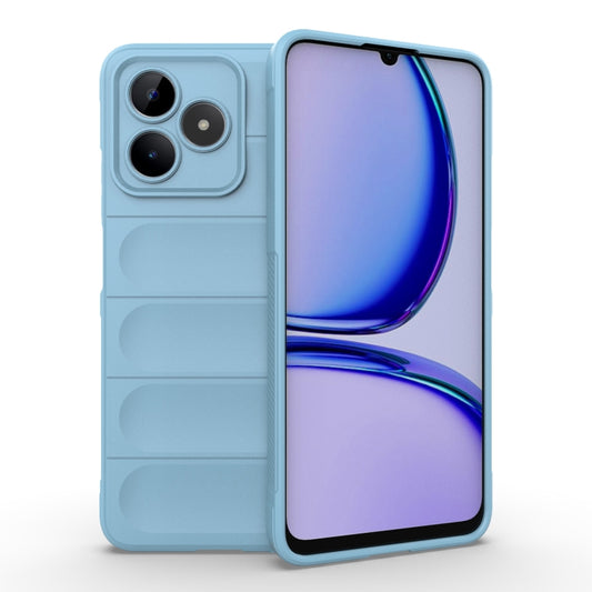 For Realme C53 4G Magic Shield TPU + Flannel Phone Case(Light Blue) - Realme Cases by buy2fix | Online Shopping UK | buy2fix