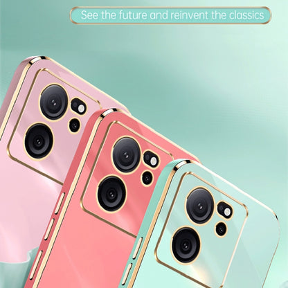 For Xiaomi Redmi K60 Ultra / Mi 13T XINLI Straight Edge 6D Electroplate TPU Phone Case(Mint Green) - Xiaomi Cases by XINLI | Online Shopping UK | buy2fix