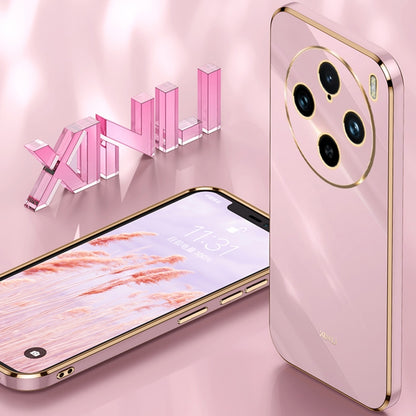 For vivo X100 Pro 5G XINLI Straight Edge 6D Electroplate TPU Phone Case(White) - X100 Pro Cases by XINLI | Online Shopping UK | buy2fix