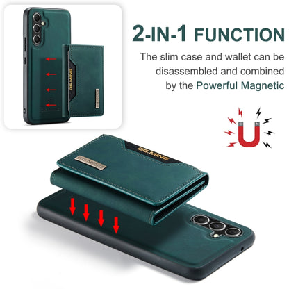 For Samsung Galaxy A35 5G DG.MING M2 Series 3-Fold Multi Card Bag + Magnetic Phone Case(Green) - Galaxy Phone Cases by DG.MING | Online Shopping UK | buy2fix