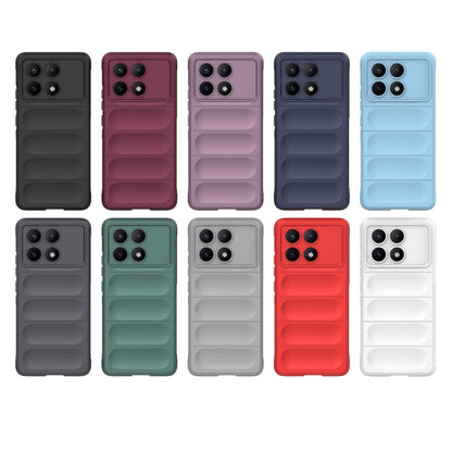 For Xiaomi Redmi K70E 5G Magic Shield TPU + Flannel Phone Case(White) - K70E Cases by buy2fix | Online Shopping UK | buy2fix