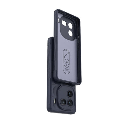 For vivo iQOO 12 5G Magic Shield TPU + Flannel Phone Case(Dark Blue) - iQOO 12 Cases by buy2fix | Online Shopping UK | buy2fix