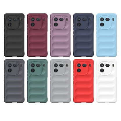 For vivo iQOO 12 Pro 5G Magic Shield TPU + Flannel Phone Case(Dark Blue) - iQOO 12 Pro Cases by buy2fix | Online Shopping UK | buy2fix