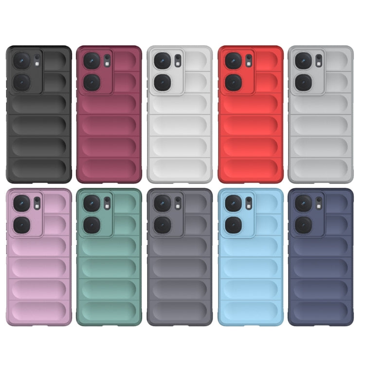 For vivo iQOO Neo9 Magic Shield TPU + Flannel Phone Case(Grey) - iQOO Neo9 Cases by buy2fix | Online Shopping UK | buy2fix