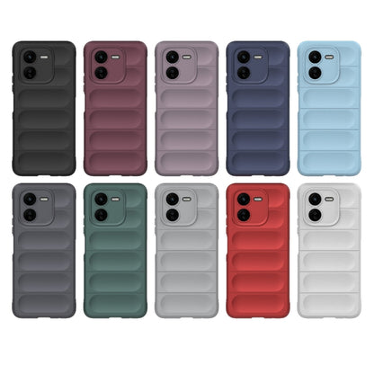 For vivo iQOO Z9X 5G Magic Shield TPU + Flannel Phone Case(Dark Grey) - vivo Cases by buy2fix | Online Shopping UK | buy2fix