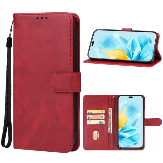For Honor 200 Lite Global Leather Phone Case(Red) - Honor Cases by buy2fix | Online Shopping UK | buy2fix