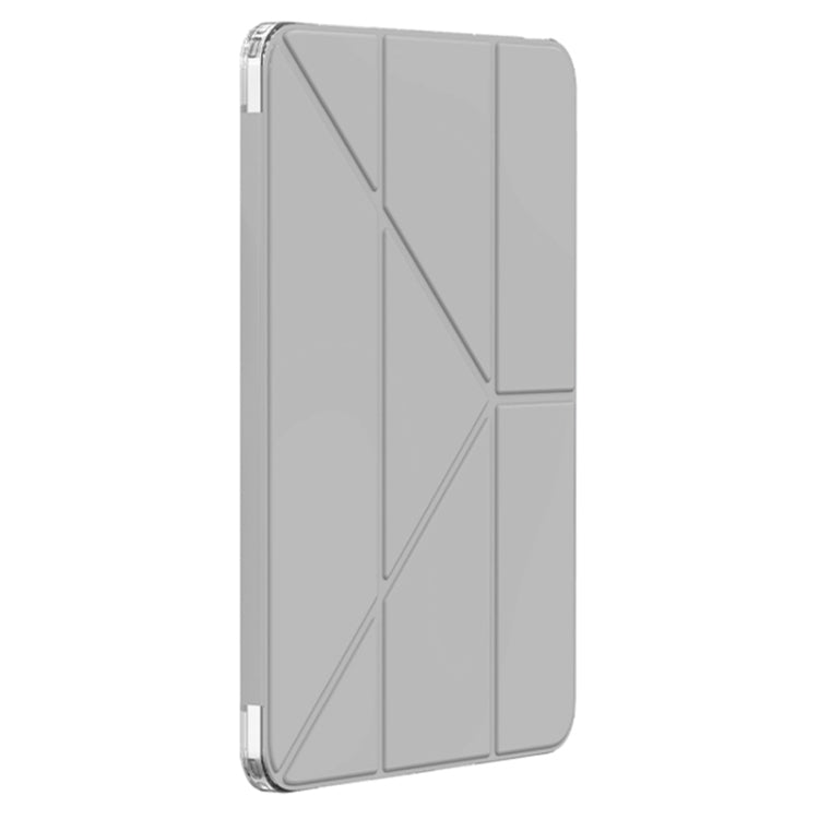 For iPad Pro 11 2024 Mutural Deformation Stand Smart Leather Tablet Case(Grey) - iPad Pro 11 2024 Cases by Mutural | Online Shopping UK | buy2fix