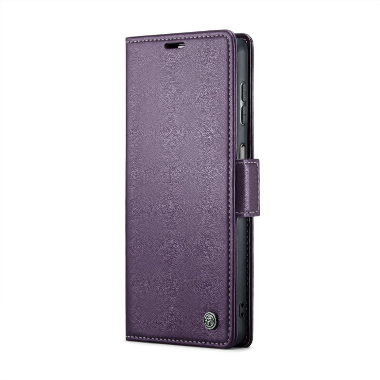 For Samsung Galaxy A15 4G/5G CaseMe 023 Butterfly Buckle Litchi Texture RFID Anti-theft Leather Phone Case(Pearly Purple) - Galaxy Phone Cases by CaseMe | Online Shopping UK | buy2fix